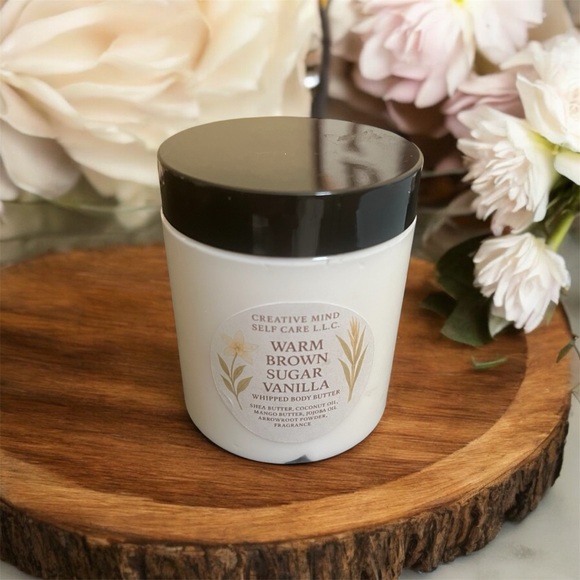 Handcrafted Warm Brown Sugar Vanilla whipped body butter